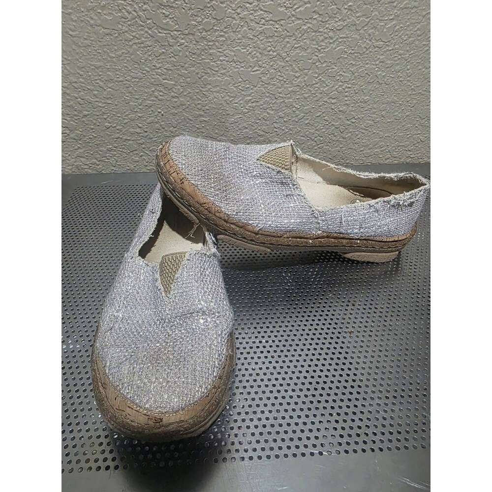 Tony Lama Renata Gray Slip On Casual Shoes Flats Women's Size 6.5